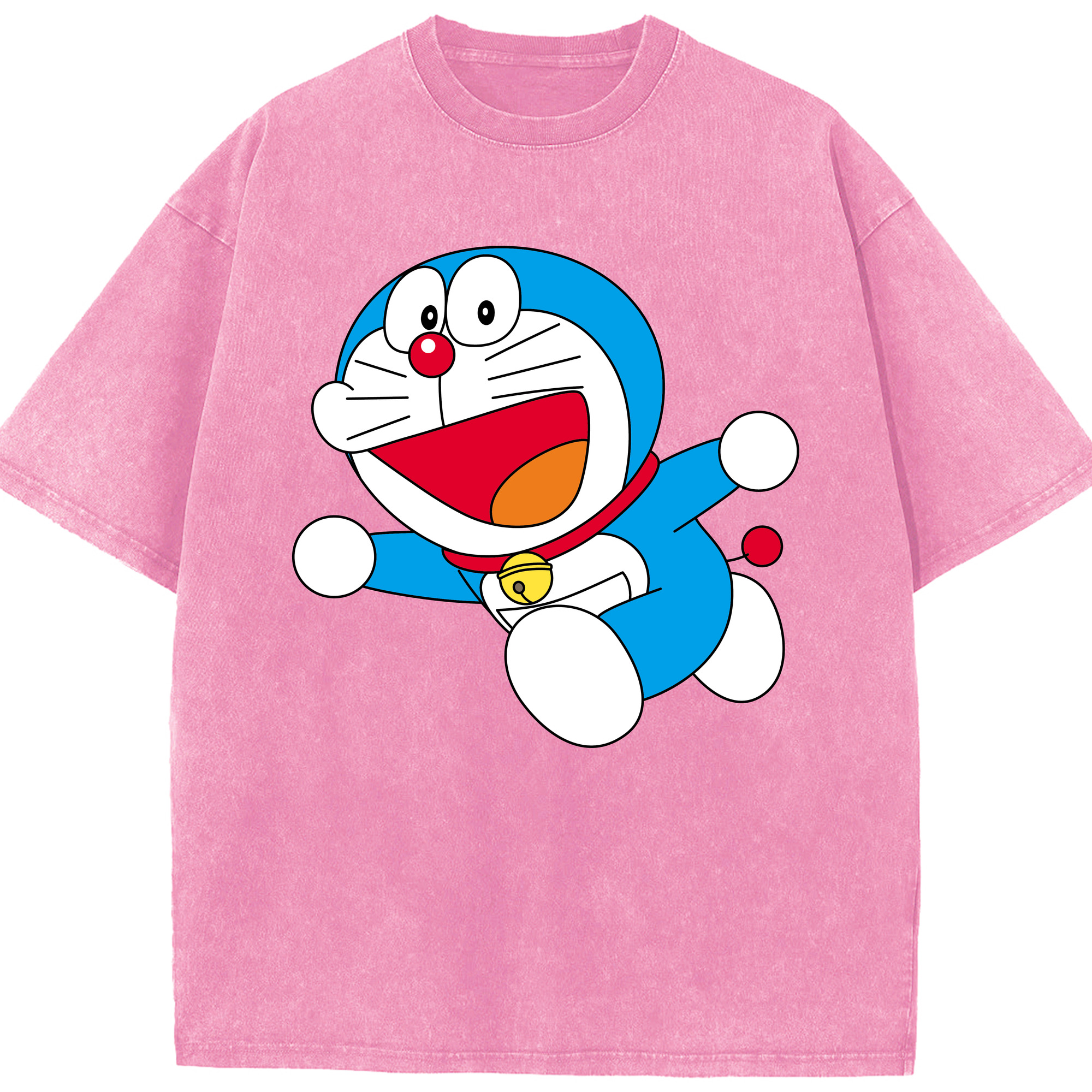（画像用） ドラえもん Doraemon 綿100% ヴィンテージ風 半袖Tシャツ（フロントプリント）